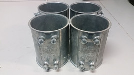 Lot of 4 EMT set Screw Coupling 2-1/2&quot; conduit FE or AL EMT, RIGID - $18.49