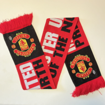 Manchester United Pride of the North Red Black Football Scarf Official Merch - £11.81 GBP