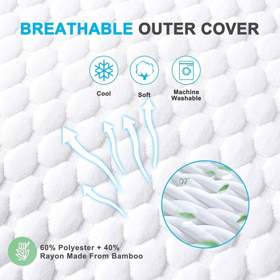 Hypoallergenic Cooling Pillow Set - Ultimate Comfort for Side and Back Sleepers Item image 8
