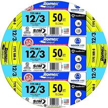 Southwire 63947622 50' 12/3 with ground Romex brand SIMpull residential ... - $91.70