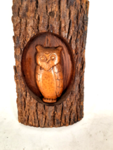 Rustic Carverd Owl, Made in 1929 by Sammy Funderburk, Texas - £28.87 GBP