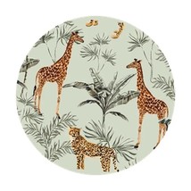 Beautiful Tropical Pattern With Giraffes  5PCS Car Stickers for Window Room Lapt - £46.76 GBP
