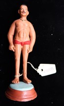 Vtg Hand Painted Indian Clay Krishnanagar Look Unsigned Wrestler Figure - $289.23 MXN