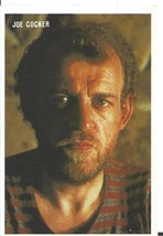⭕VTG card pocket calendar 1986 JOE COCKER  Portugal group music singer - $74.13 MXN