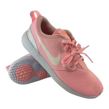 Nike Girls Roshe 909250-601 Pink Low Top Lace Up Running Shoes Size 6Y - £23.35 GBP