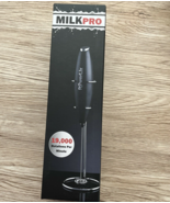 Milk Frother Powerlix Handheld Battery Operated Electric Whisk Black W S... - £14.00 GBP