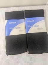 NEW Solaris Silver Liner set 2 SHORT LN-LE-AD charcoal gray grey max gir... - $27.00