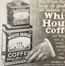 1924 White House Coffee and Tea Advertisement Food Ephemera 3.5 x 4.75&quot; - $19.99