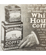 1924 White House Coffee and Tea Advertisement Food Ephemera 3.5 x 4.75&quot; - $28.11 CAD