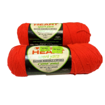 Vintage Coats and Clark Red Heart Sport Yarn 795 Cerise Lot of 2 Skeins - £9.10 GBP
