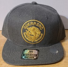 GUERRERO MEXICO MEXICAN STATE SNAPBACK BASEBALL CAP HAT ( GRAY ) - $12.11