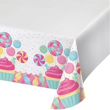 Candy Bouquet Birthday Party Decor Tablecover Tablecloth 48 x 88 - £3.42 GBP
