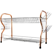 Better Chef 2-Tier 16 in. Chrome Plated Dish Rack in copper - $67.27