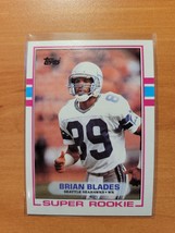 1989 Topps #182 Brian Blades - Rookie - Seattle Seahawks - NFL - Fresh pull - £1.61 GBP