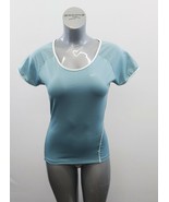 Reebok Athletic Top Size XL Blue Mesh Short Sleeve Round Neck Pullover Tee - $7.92