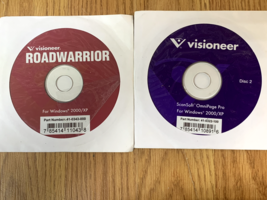 Visioneer RoadWarrior Setup Disks pn# 41-0343-00 and pn# 41-0322-100 - £12.35 GBP