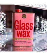 Vintage 90s Glass Wax Glass Metal Cleaner 16 fl oz Cleaning Gold Seal Full - $32.68