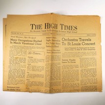 The High Times February 1948 Senior High School Newspaper Vintage Missou... - $19.70