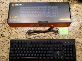 DAREU Quiet Wired Keyboard, LED Backlit Mechanical Feeling Keyboard,... - £55.50 GBP