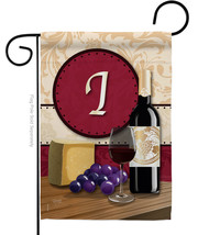 Wine I Initial Garden Flag 13 X18.5 Double-Sided House Banner - £15.96 GBP