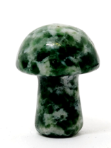 Mushroom Moss Agate Gemstone Crystal Carved Polished Mini Carving Quirky x 1 - £3.38 GBP