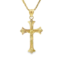 10K Gold Crucifix Charm - £133.76 GBP