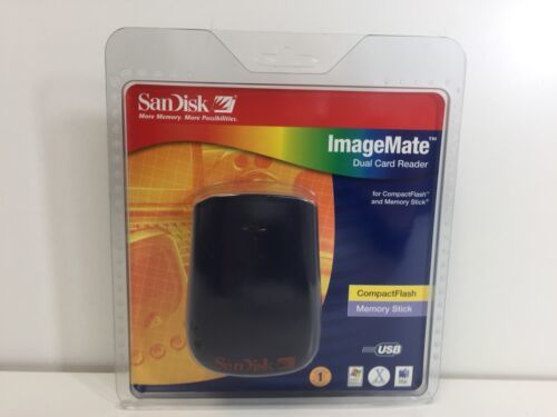 Sandisk Image Mate Dual Card Reader Compact Flash/ Memory smart media SD... - $24.88
