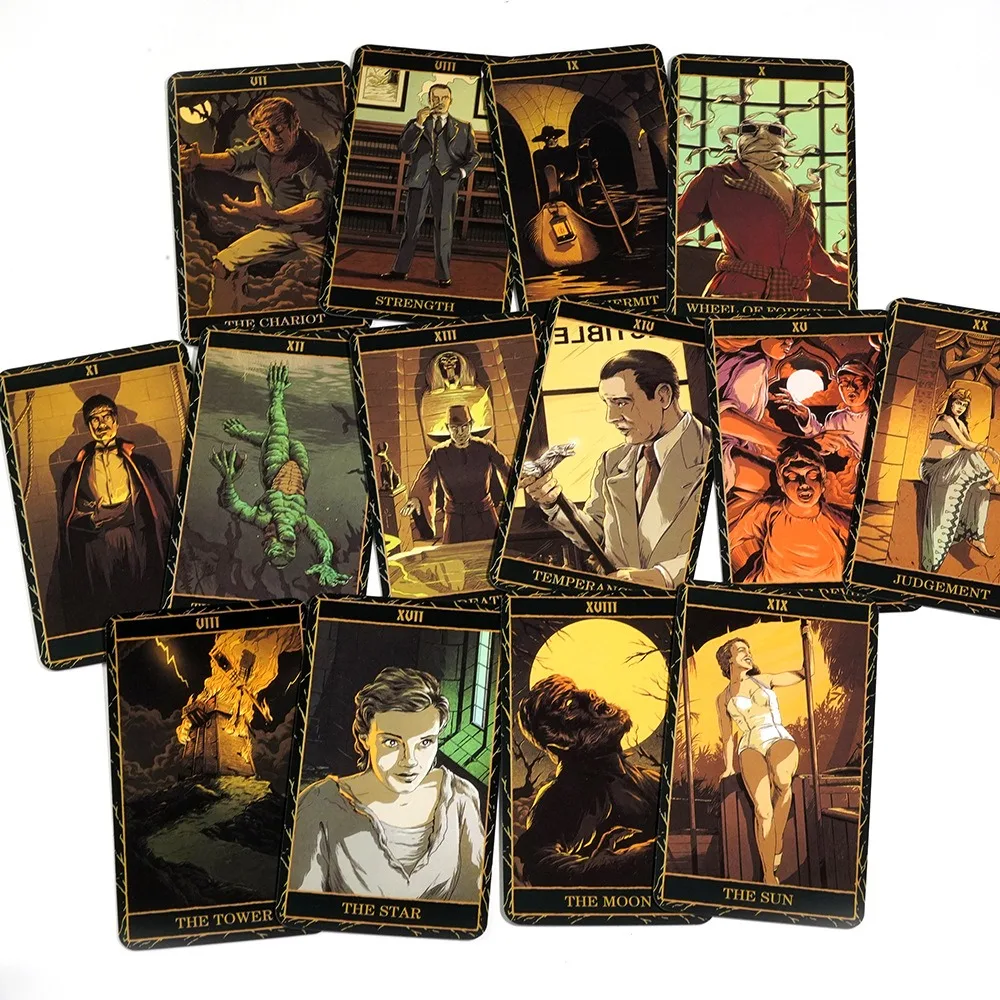 Universal Monsters Tarot Deck 10.3*6cm Bring The Spooky Spirit of Classic Movie - £10.21 GBP