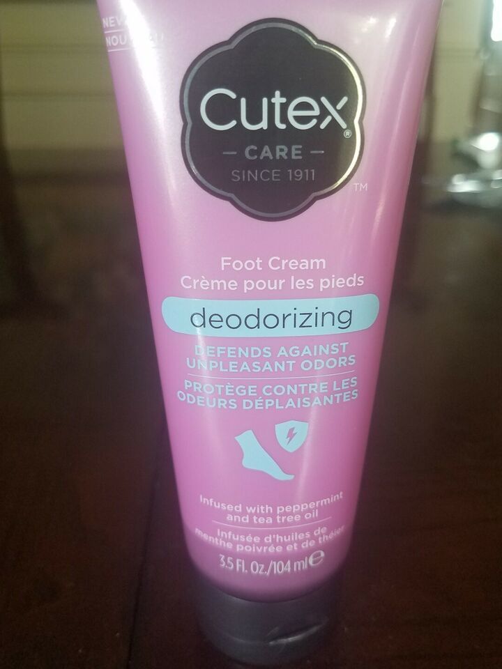 Cutex Care Foot Cream Deodorizing 3.5 FlOz  Peppermint Tea Tree Oil - $21.73