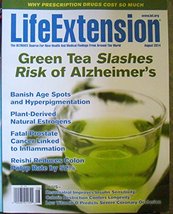 Life Extension Magazine - August 2014 - Green Tea Slashes Risk of Alzheimer&#39;s [U - £14.88 GBP