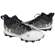 Under Armour Mens UA Spotlight Franchise RM 2.0 Football Cleats Black Wh... - $55.00