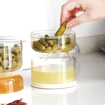 Pickle and Olives Jar Container with Strainer - £15.97 GBP