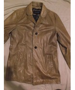 WILLSONS LEATHER PELLE STUDIO VINTAGE 3 BUTTON BROWN WOMEN&#39;S JACKET COAT M - $40.15 CAD