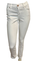 Old Navy Women&#39;s Curvy Profile Mid-Rise Denim Jeans White Sz 0 - £11.94 GBP