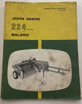John Deere 224 Series Balers Owners Operators Manual Vintage Original Book - £12.14 GBP