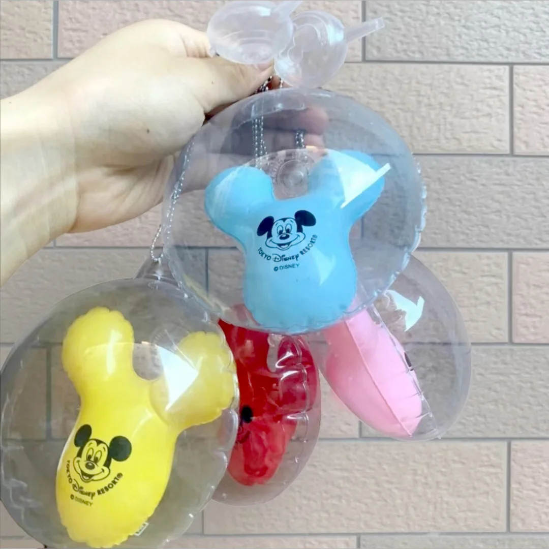 Japan Tokyo Disneyland Small Balloon with Inflator Keychain Gashapon Toy - £8.23 GBP