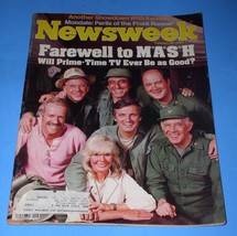 Mash TV Show Newsweek Magazine Vintage 1983 Alan Alda Loretta Swit Harry Morgan - £19.95 GBP