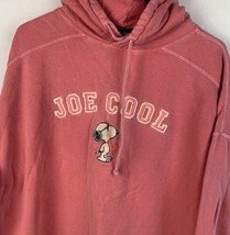 Vintage Joe Cool Hoodie Peanuts Snoopy Embroidered Sweatshirt Crewneck XL - £39.31 GBP
