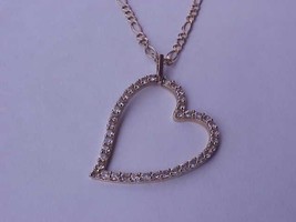 Vintage 10k  Yellow Gold  2.50ctw Cubic Zirconia Heart Shaped  Pendant - $538.07 CAD