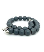 David Yurman Authentic Estate Hematite Spiritual Beads Bracelet 8&quot; Sil 8... - €211,68 EUR