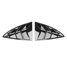 For  Model 3 2PCS Car Rear Window Triangle Sticker Exterior   Sticker Shutter De - £60.68 GBP