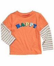 First Impressions Baby Boy Happy-Print Layered Look Tee - £7.14 GBP