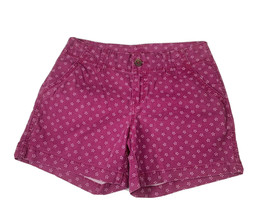 Maurices Womens Shorts Juniors 5/6 Purple Patterned Printed Denim Floral - £7.51 GBP