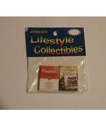 SET 3 Dollhouse Miniature Assorted CookBooks WOK-DESSERTS-CAMPBELL - $2.92