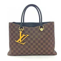 Louis Vuitton LV Riverside Damier Ebene Brown Black Shoulder Bag - £799.20 GBP