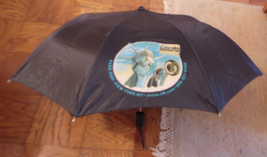 unused Vintage J&amp;R Music World Umbrella 20&quot; Black with Logo NF - $301.66 MXN