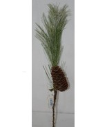 Plus One Imports 212742FRO Pine Needle PineCone Snow Decoration Pick - £8.77 GBP