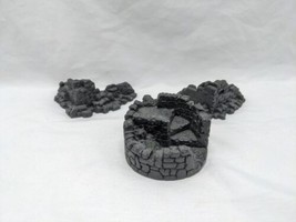Lot Of (3) Miniature Wargame Brick Ruins Scenery Terrain 2-3&quot; - £23.35 GBP