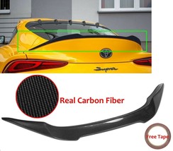 New Real Carbon Fiber Rear Trunk Spoiler Wing Lip for Toyota Supra 2020-... - £251.64 GBP