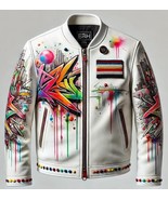 Personalized Jacket  Handmade Oil Painted , Custom Painted - $320.24 CAD